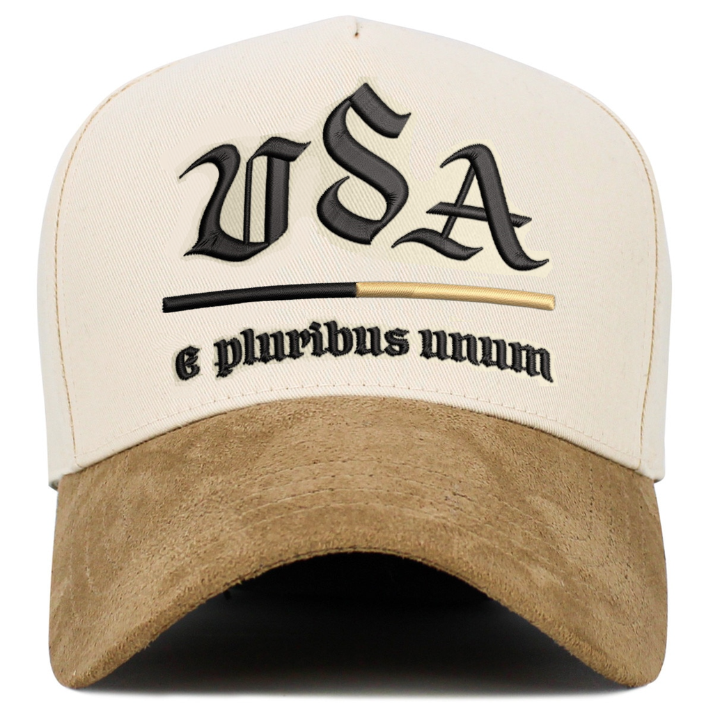 USA e pluribus unum Suede Beige Brim