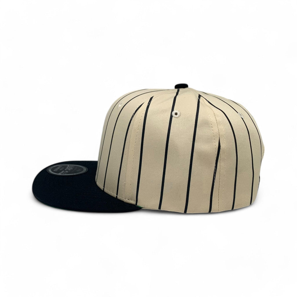 Blank Flat 6 Panel PinStripe Hat