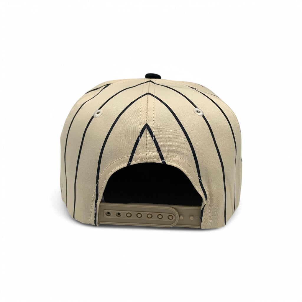 Blank Flat 6 Panel PinStripe Hat