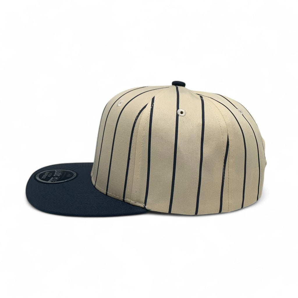 Blank Flat 6 Panel PinStripe Hat