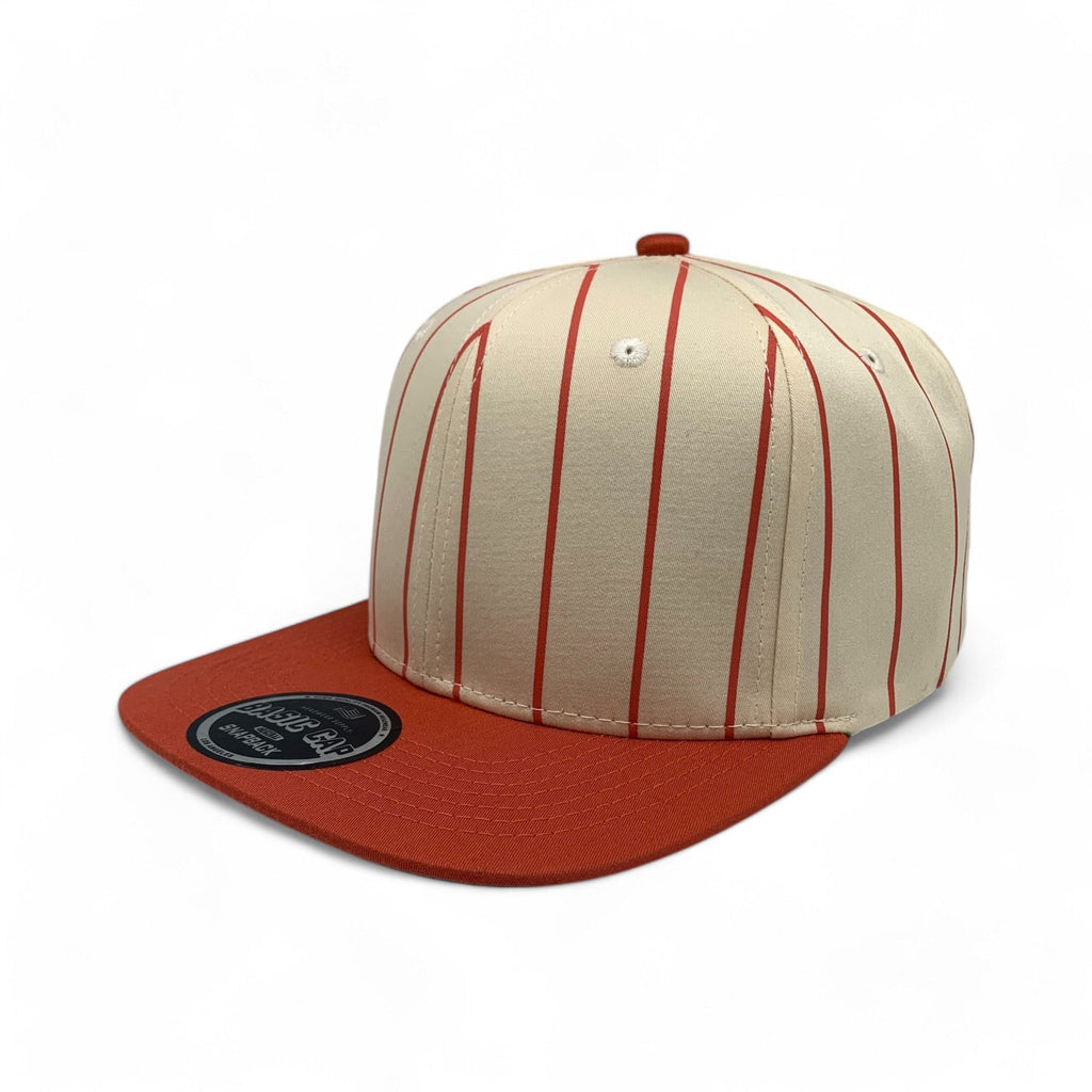 Blank Flat 6 Panel PinStripe Hat