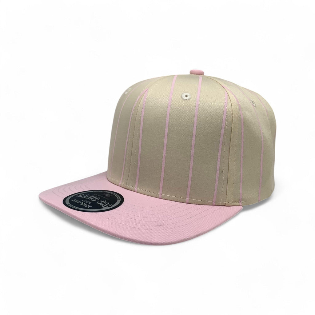 Blank Flat 6 Panel PinStripe Hat